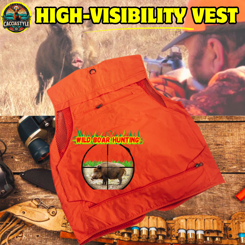 🦌 GILET DA CACCIA AD ALTA VISIBILITÀ – WILD BOAR HUNTING STYLE