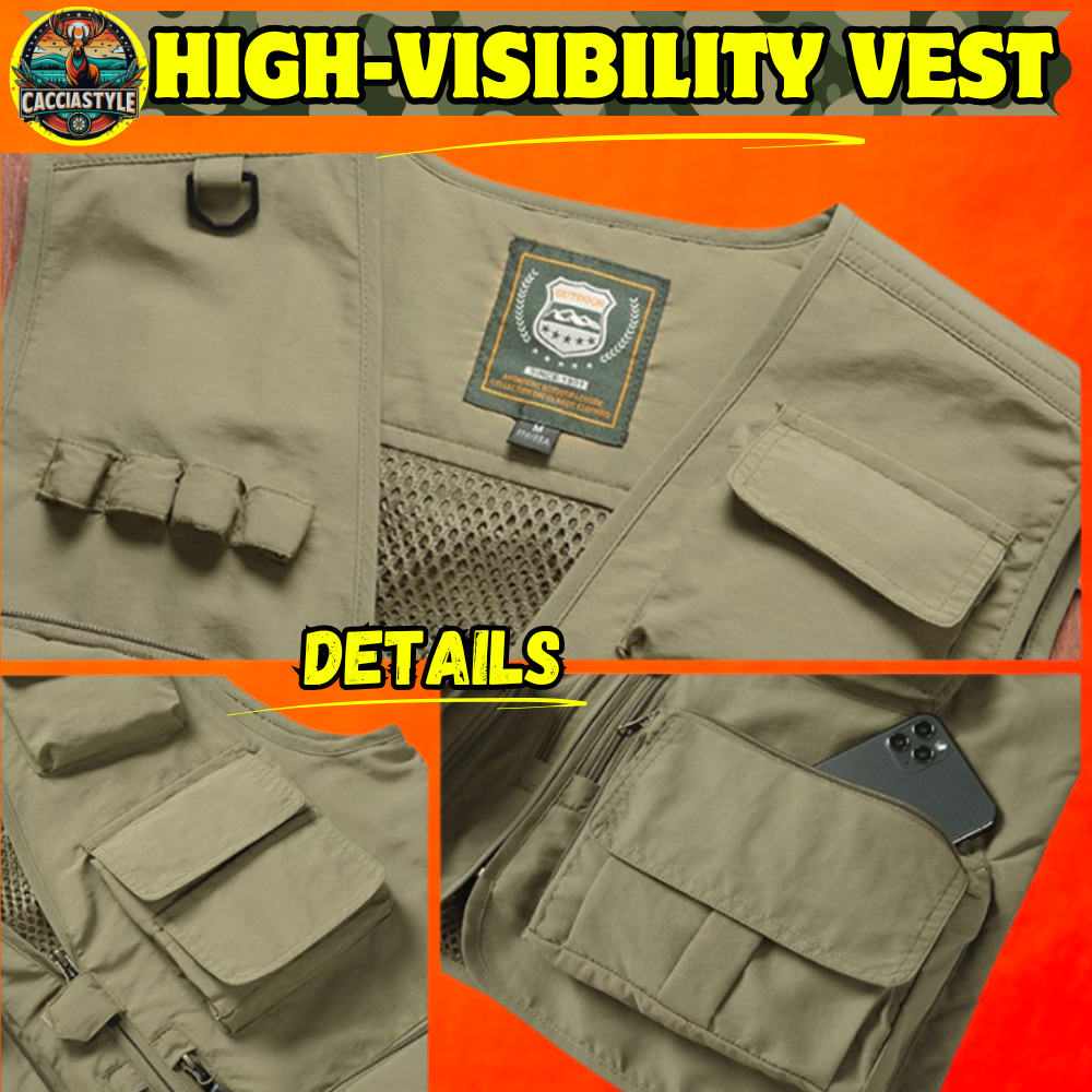 🦌 GILET DA CACCIA AD ALTA VISIBILITÀ – WILD BOAR HUNTING STYLE